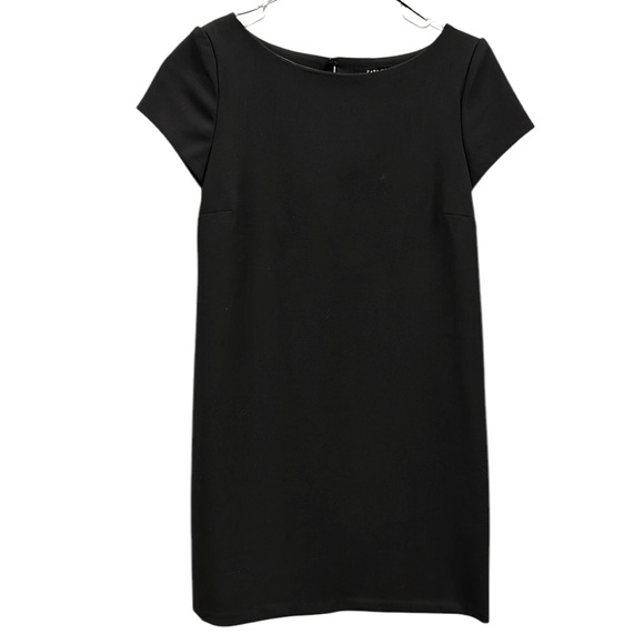 Zara Woman Black Keyhole Back Short Sleeve Shift Dress Imported Womens XS - Picture 6 of 10